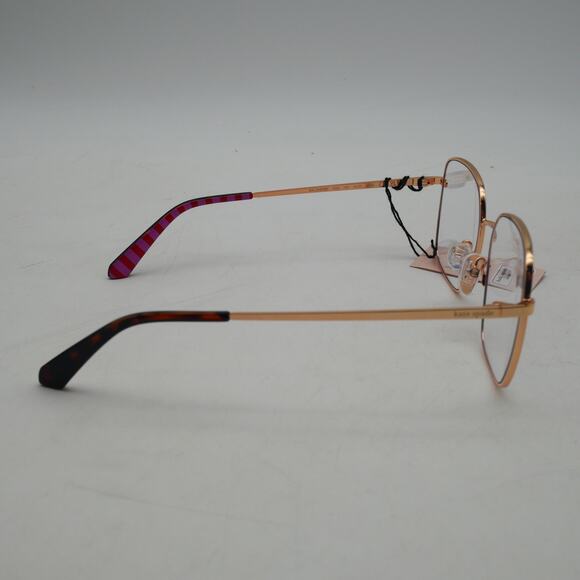 NEW Kate Spade Salome/BB Blue Light Blocking Eyeglasses Gold Square Frame - Picture 5 of 8